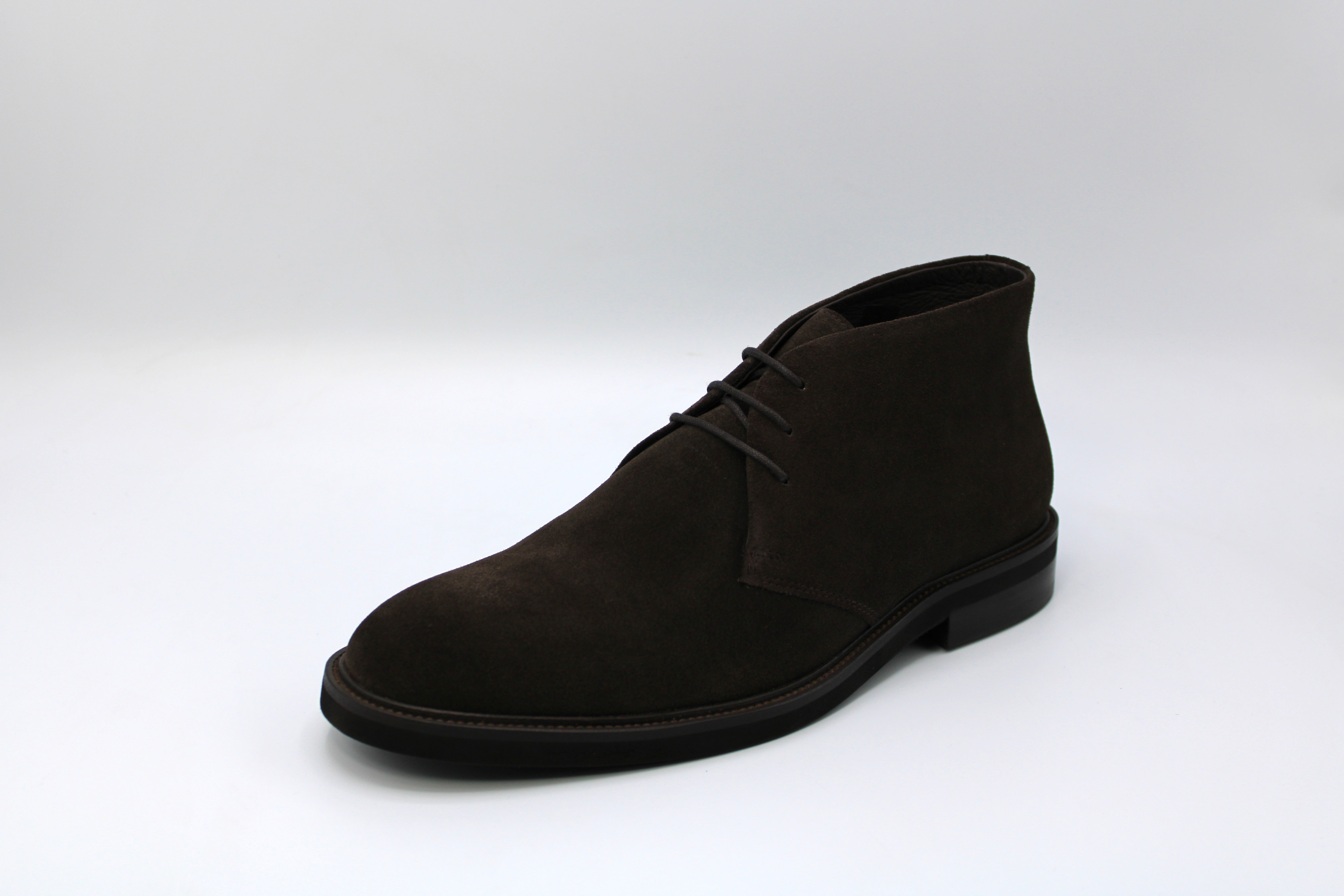 John White Wessex Brown Suede