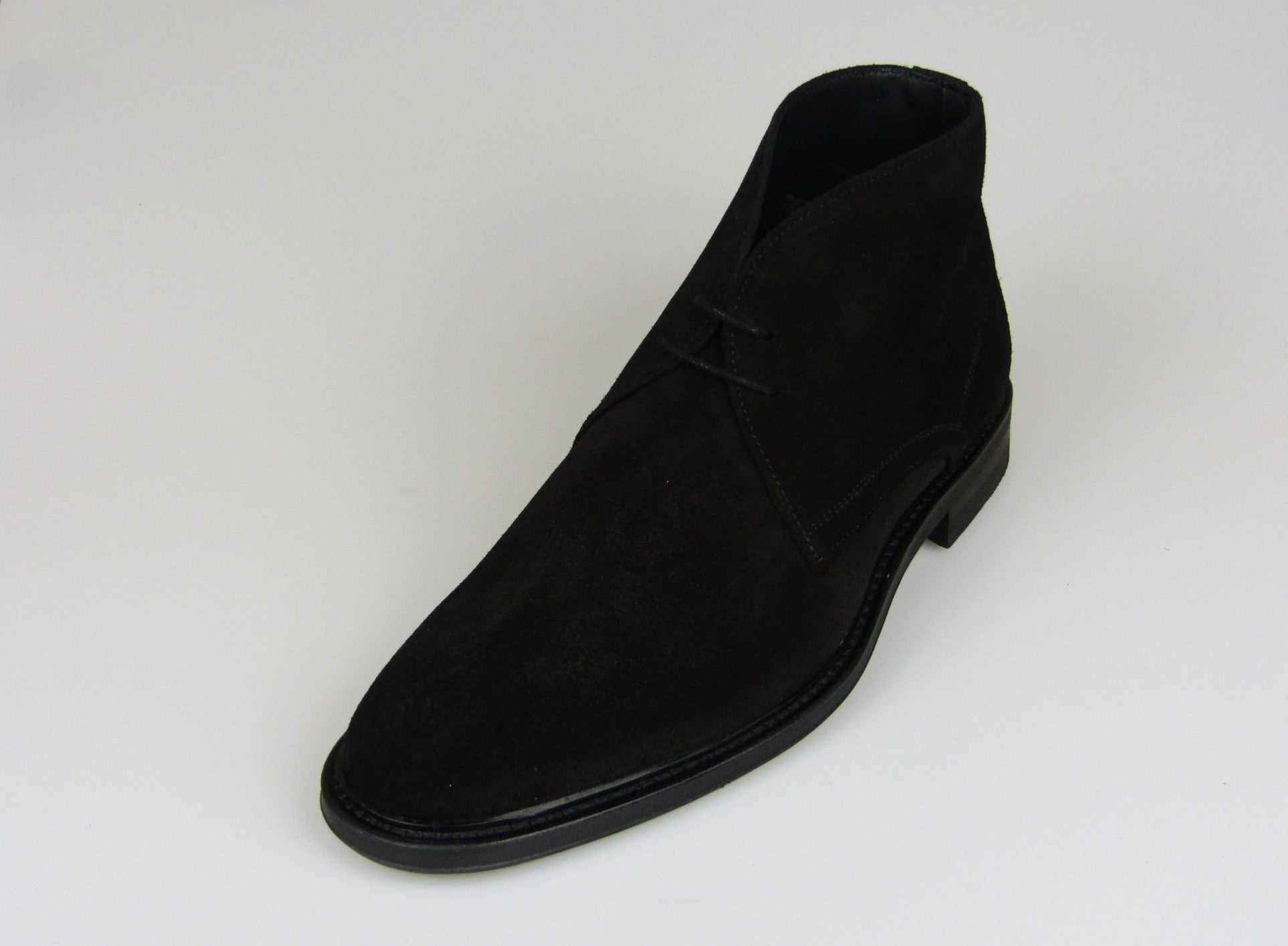 John White Westfield Black Suede Size 12