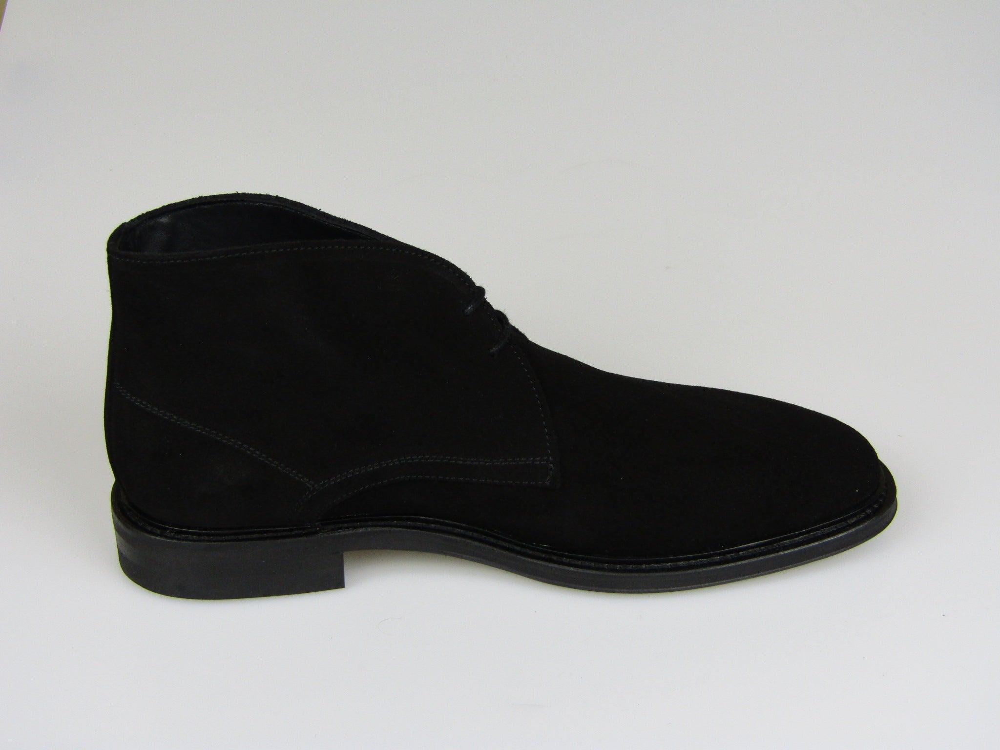 John White Westfield Black Suede Size 12