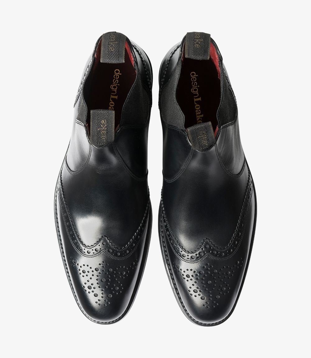 Loake Hoskins black calf size 7